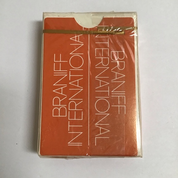 Braniff International Airlines BRIDGE Deck Playing Cards NEW SEALED Vintage - Picture 3 of 5